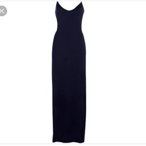 BOOHOO Blue Cross Back Dress